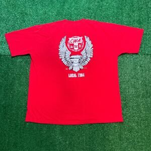 Vintage 90s CWA Local 7304 Union Grunge Shirt Size 3XL